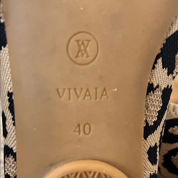 Vivaia Pointed-Toe Ballet Flats Dark Leopard Size EU 40 US 9 - Picture 4 of 13